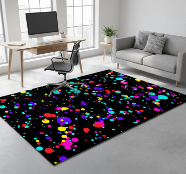Vinylmatta geometrisk färgglada bubblor mönster - Tenstickers