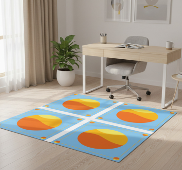 Vinylmatta geometrisk färgglada cirklar - Tenstickers