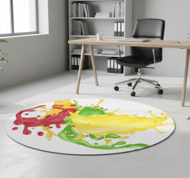 Vinylmatta geometrisk färgsprakande former - Tenstickers