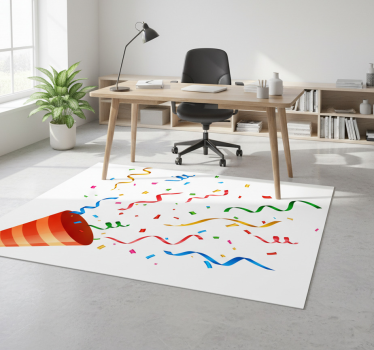 Vinylmatta geometrisk festkonfetti - Tenstickers