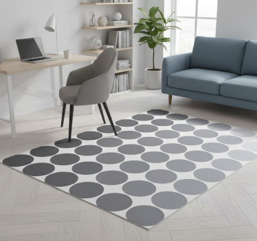 Vinylmatta geometrisk grå cirklar - Tenstickers