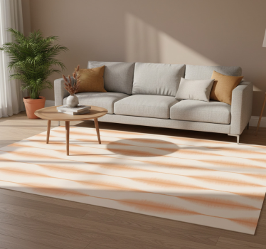 Vinylmatta geometrisk ikat kasuri orange - Tenstickers