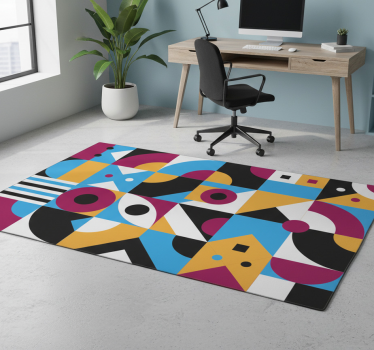 Vinylmatta geometrisk livliga abstrakta element - Tenstickers