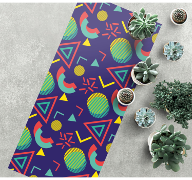 Vinylmatta geometrisk livliga geometriska motiv - Tenstickers