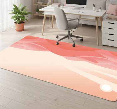 Vinylmatta geometrisk rosa öken - Tenstickers