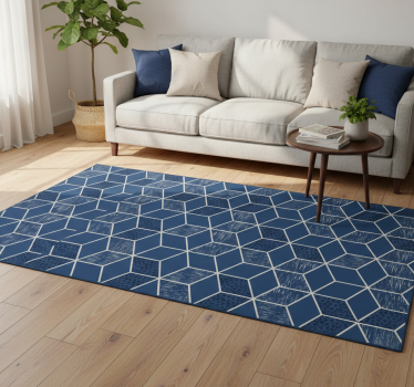 Vinylmatta geometrisk sliten vittoria - Tenstickers
