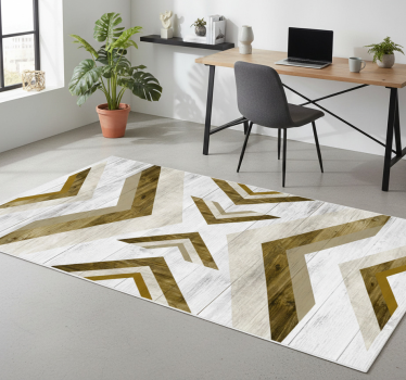 Vinylmatta geometrisk strukturerad skrivbordsöverdrag - Tenstickers