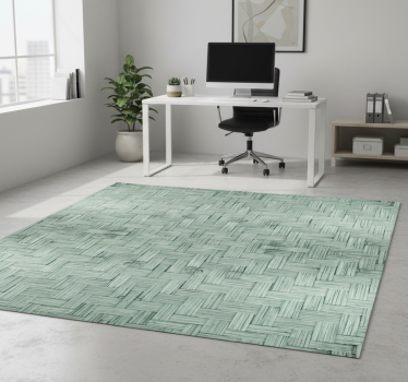 Vinylmatta geometrisk strukturerat kvadrat - Tenstickers