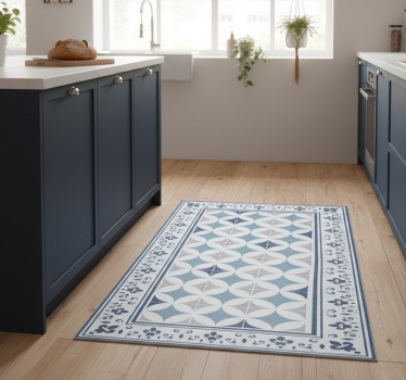 Vinylmatta kök azure kakel - Tenstickers