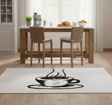 Vinylmatta kök kaffe med mjölk - Tenstickers