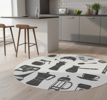 Vinylmatta kök kaffeset meny - Tenstickers