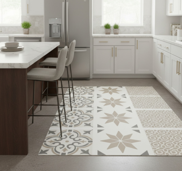 Vinylmatta kök sandsten marockansk mosaik - Tenstickers