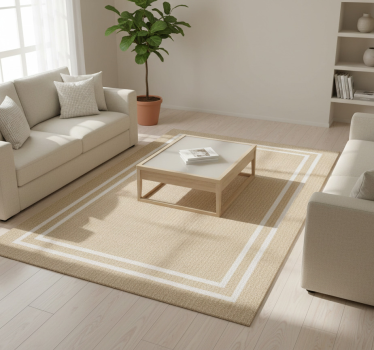 Vinylmatta minimalistisk naturlig vävd tan textur - Tenstickers
