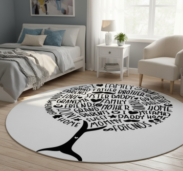 Familjebegrepp vinylmatta sovrum - Tenstickers