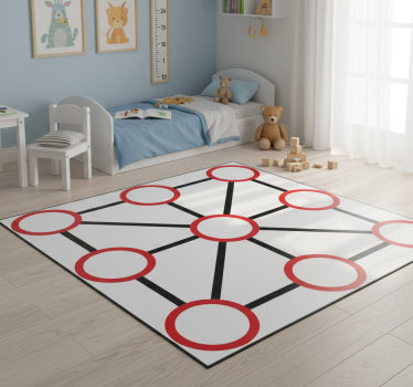 Vinylmatta spel tre i rad - Tenstickers