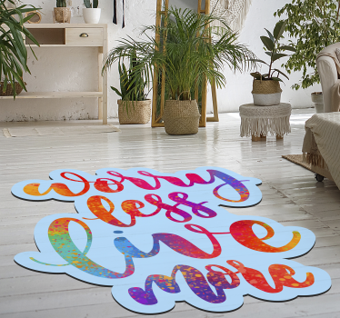 Vinylmatta text oroar mindre - Tenstickers