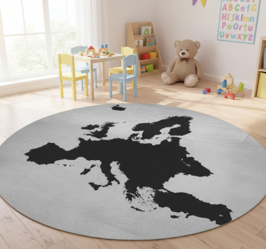 Vinylmatta världskarta europa - Tenstickers