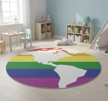 Vinylmatta världskarta hbtq-världskarta - Tenstickers