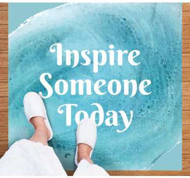 Vinylmattor med fraser motivationscitat splash - Tenstickers