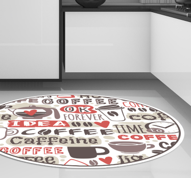 Vinylmattor med kaffe-tema - Tenstickers