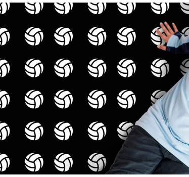 Volleyboll mönster Vinylmatta spel - Tenstickers