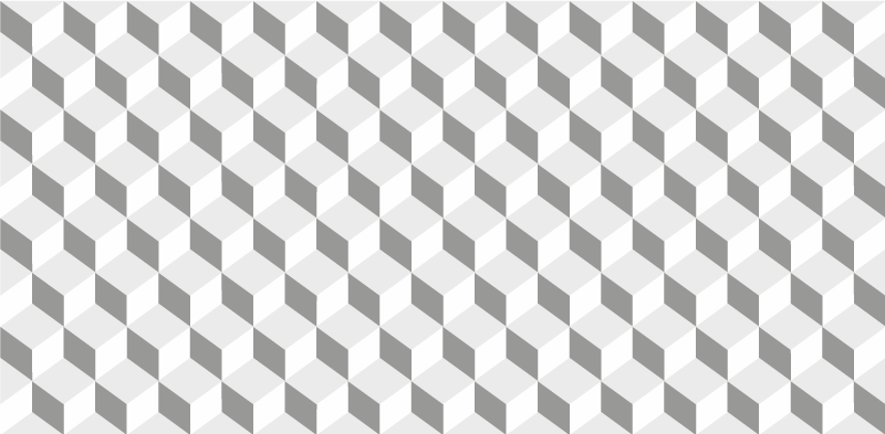 Grå kuber Vinylmatta Kök - Tenstickers