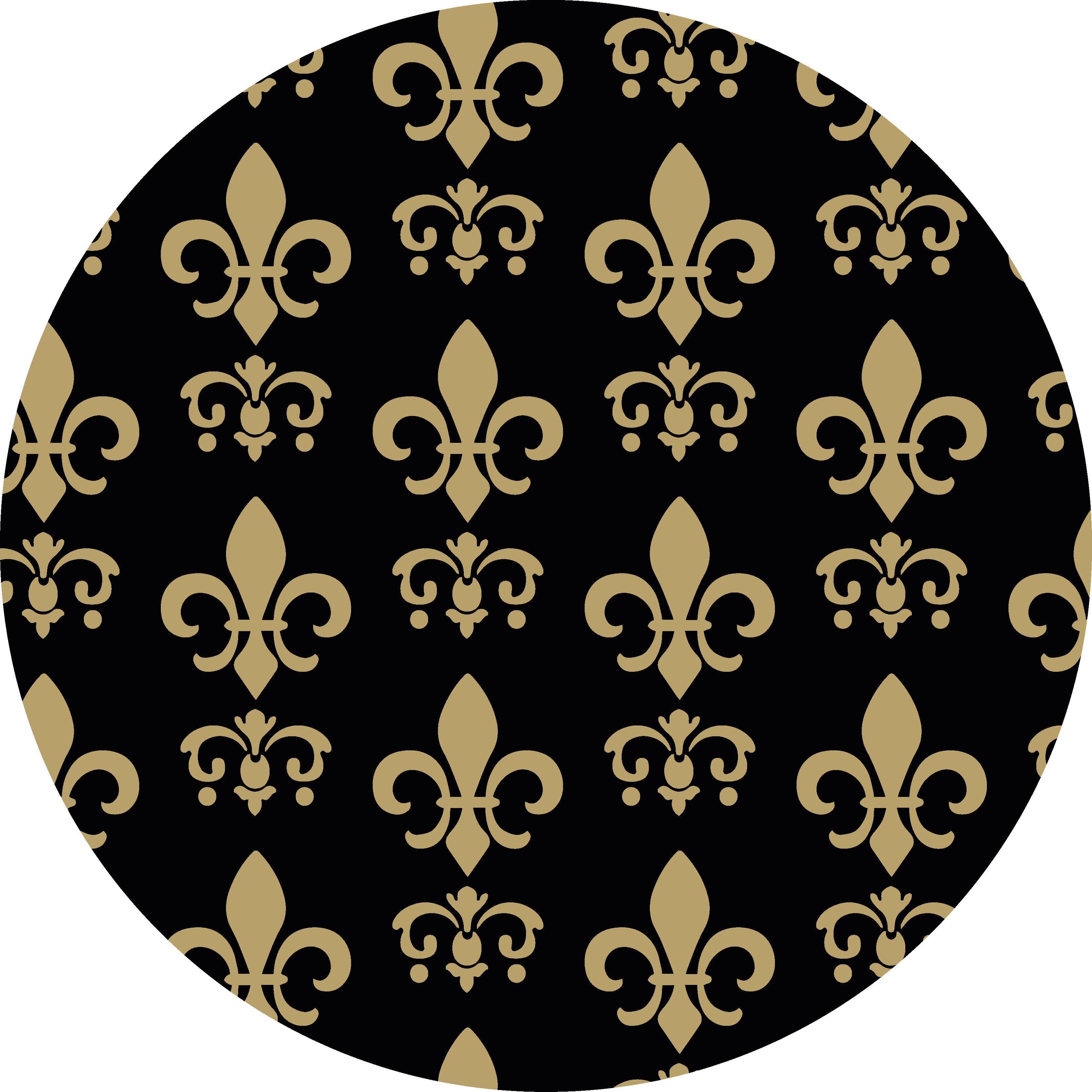Fleur-de-lis Vinylmatta badrum - Tenstickers