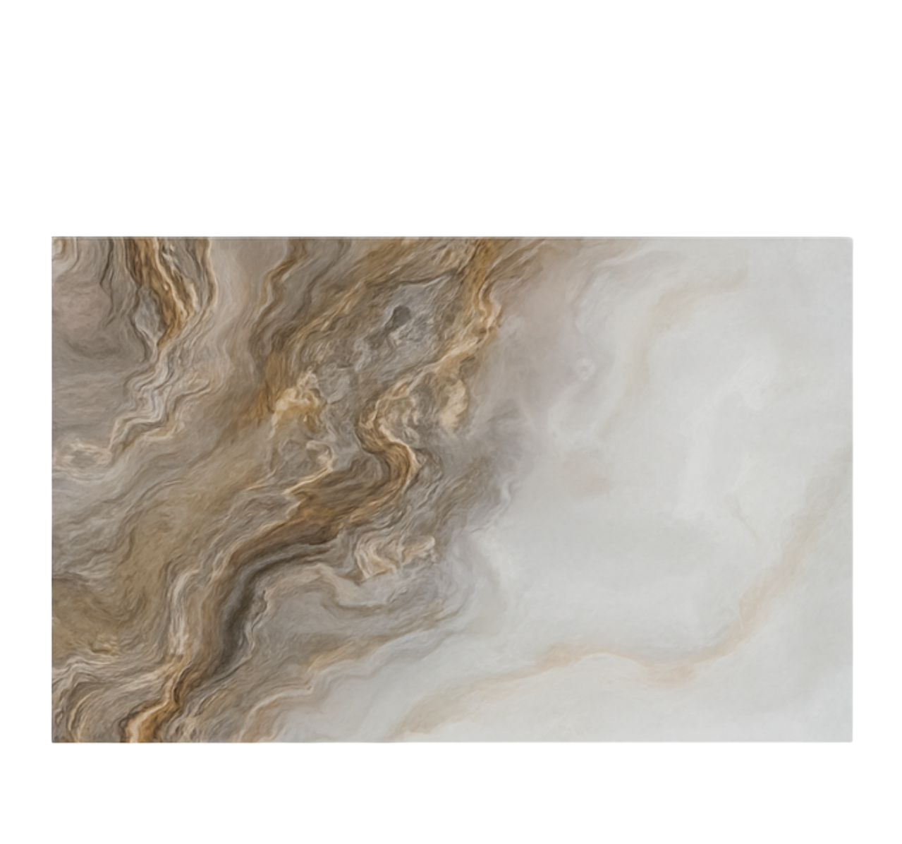 Taupe onyx-effekt vinylmatta i marmor - Tenstickers