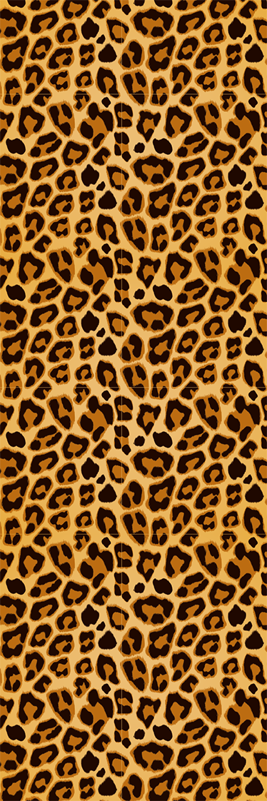Vinylmatta djur leopard enkel tryck - Tenstickers