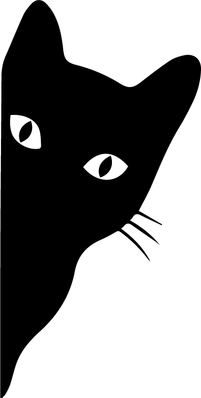Vinylmatta djur glittrande katt - Tenstickers