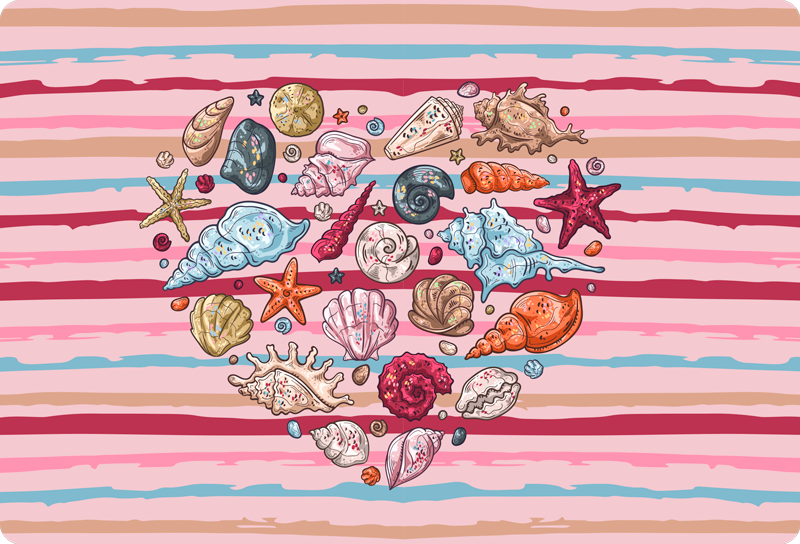 Vinylmatta djur havkärlek - Tenstickers