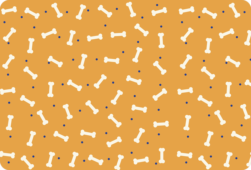 Vinylmatta djur orange benmönster - Tenstickers
