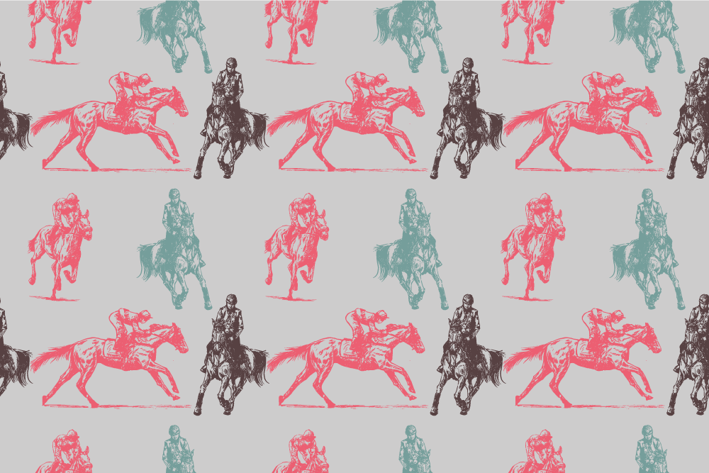 Vinylmatta djur med västerländskt mönster - Tenstickers