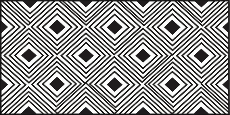 Vinylmatta kök tydlig diamantmönster - Tenstickers