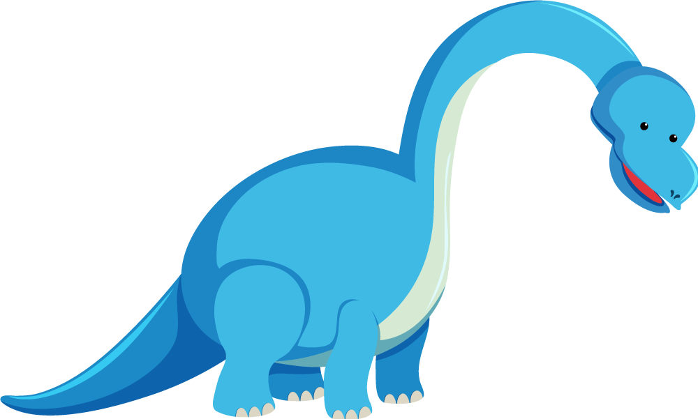 Vinylmatta djur söt dinosaurfigur - Tenstickers