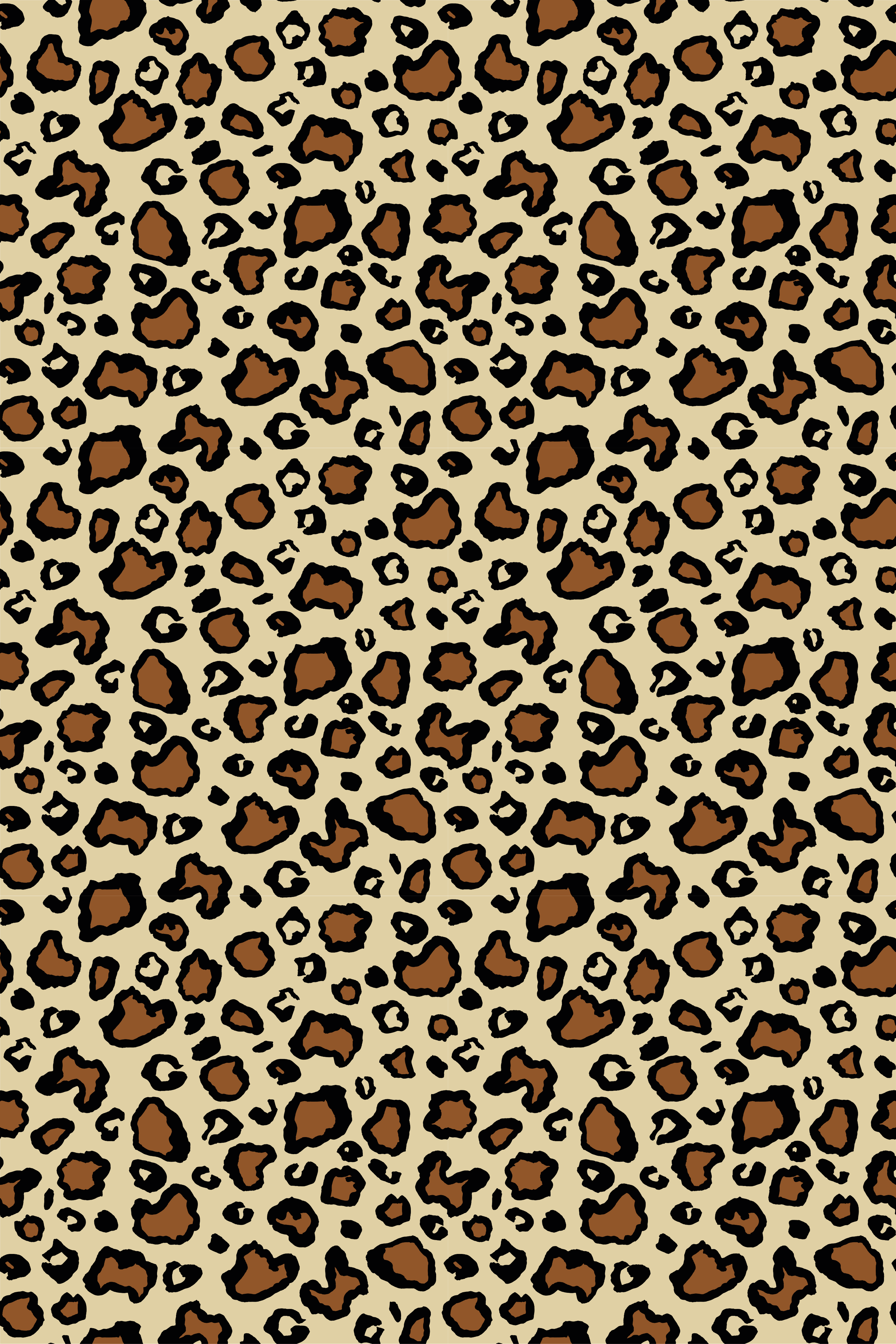 Vinylmatta djur klassisk leopardmönster - Tenstickers