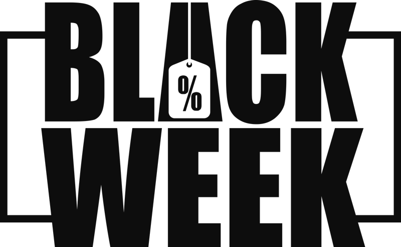 Black friday vinylmatta för skyltfönster - Tenstickers
