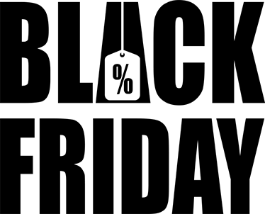 Enkel vit bakgrund black friday vinylmatta - Tenstickers
