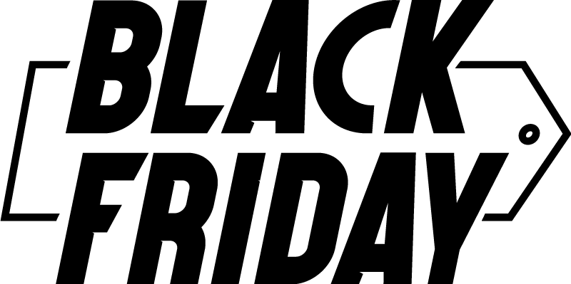 Black friday vinylmatta modern kursiv stil - Tenstickers