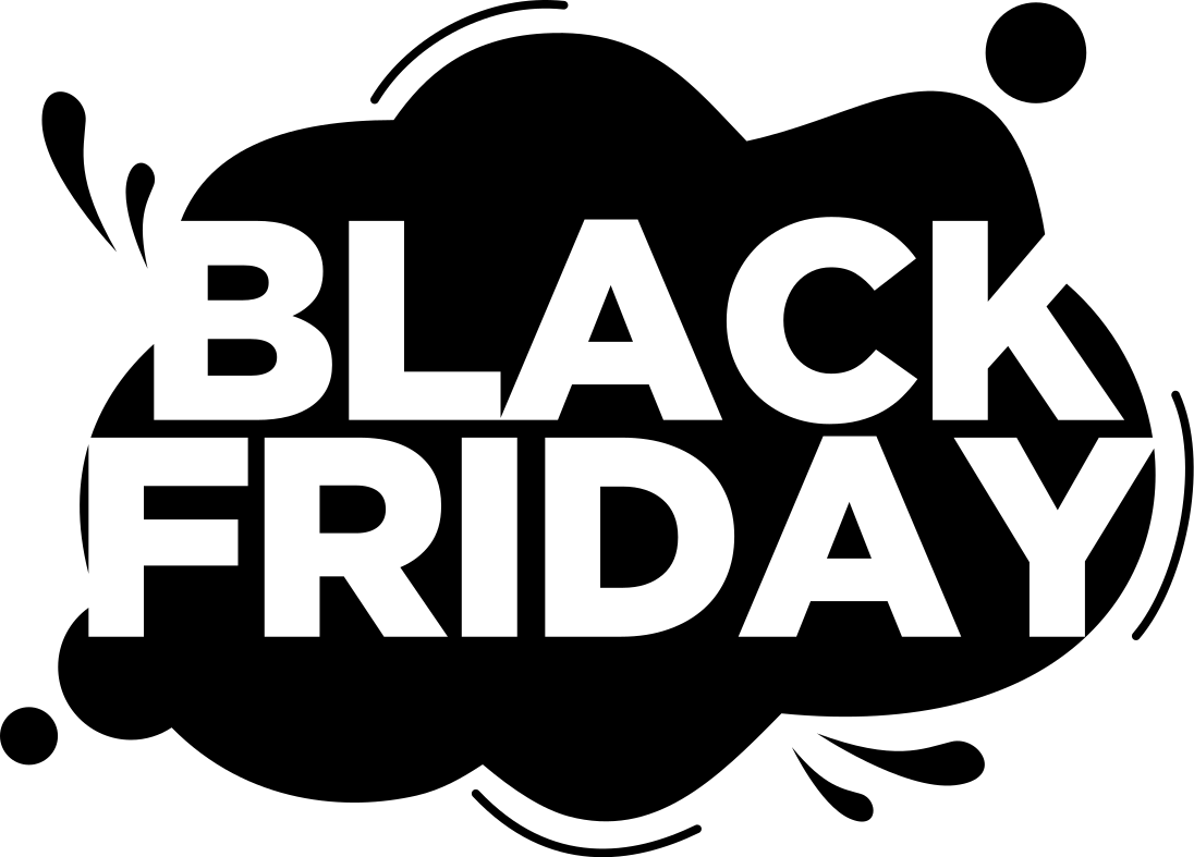 Black friday vinylmatta färgsplash - Tenstickers