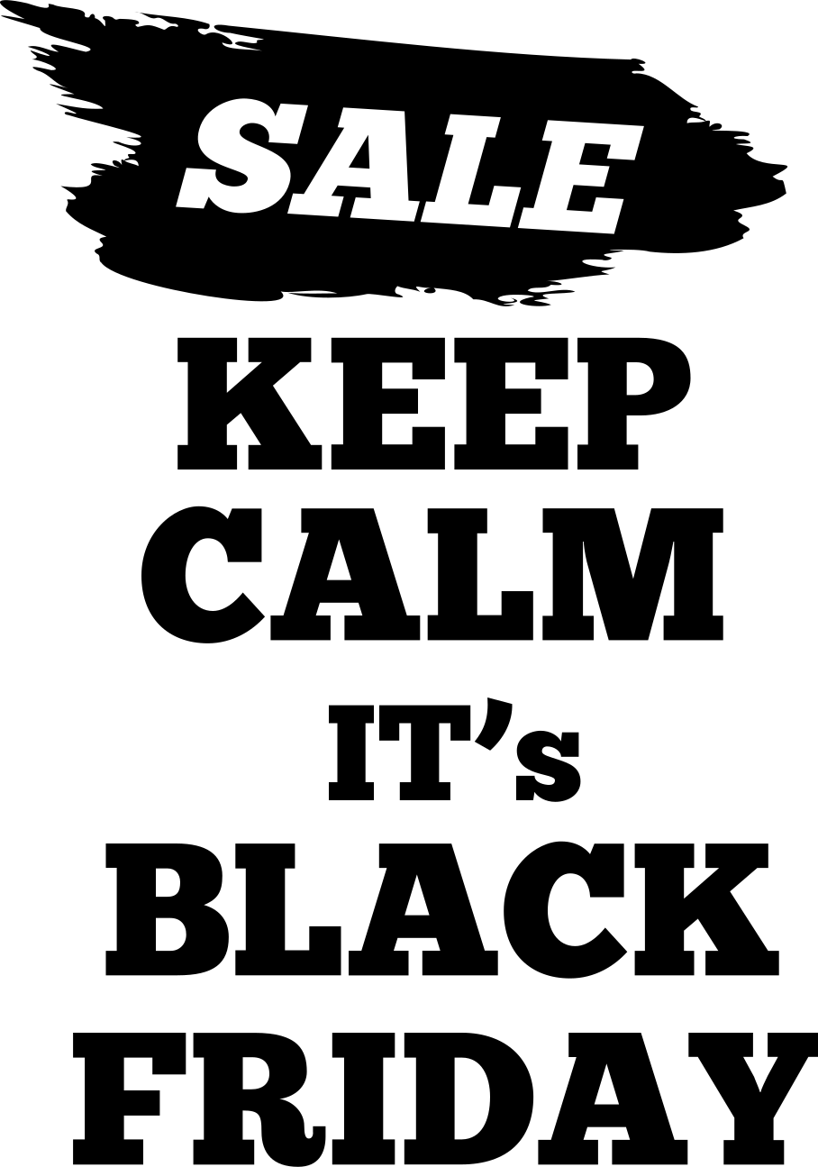 Black friday vinylmatta kampanjflagga - Tenstickers