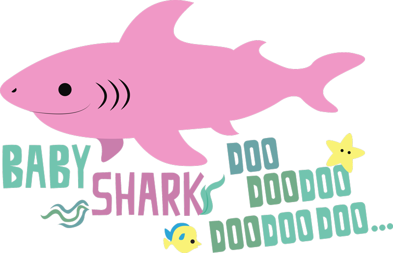 Vinylmatta djur baby shark sångtext - Tenstickers