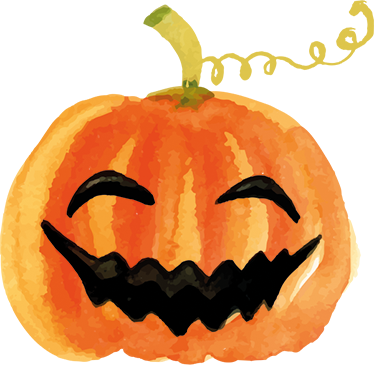 Vinylmatta halloween glad pumpa - Tenstickers