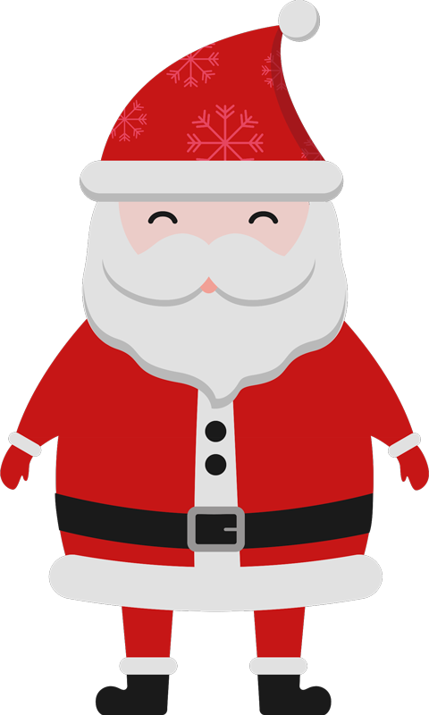 Vinylmatta jul jultomte för barn - Tenstickers