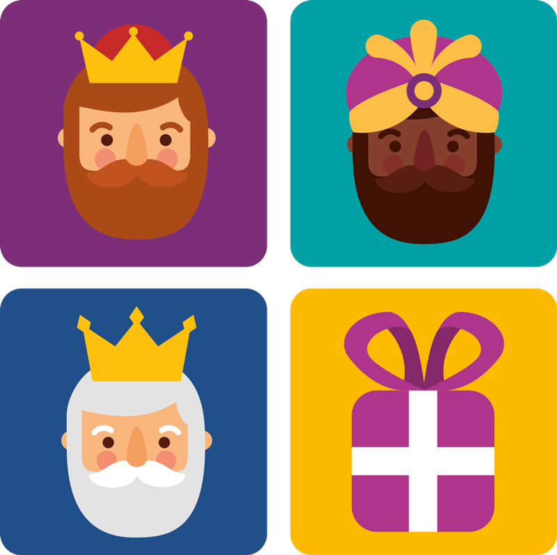 Vinylmatta jul tre kungars paket - Tenstickers