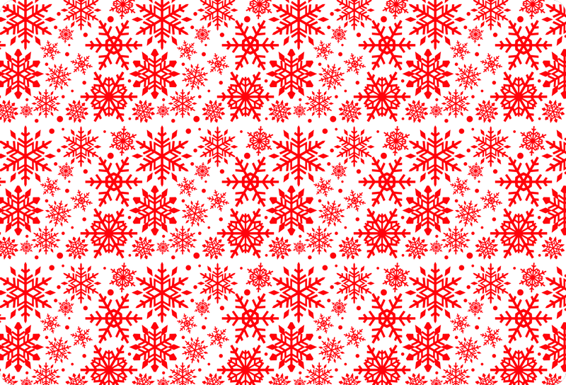 Vinylmatta jul röda snöflingor laptop - Tenstickers