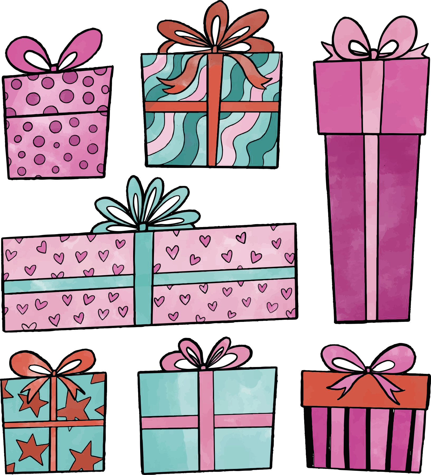 Vinylmatta jul julklappset - Tenstickers