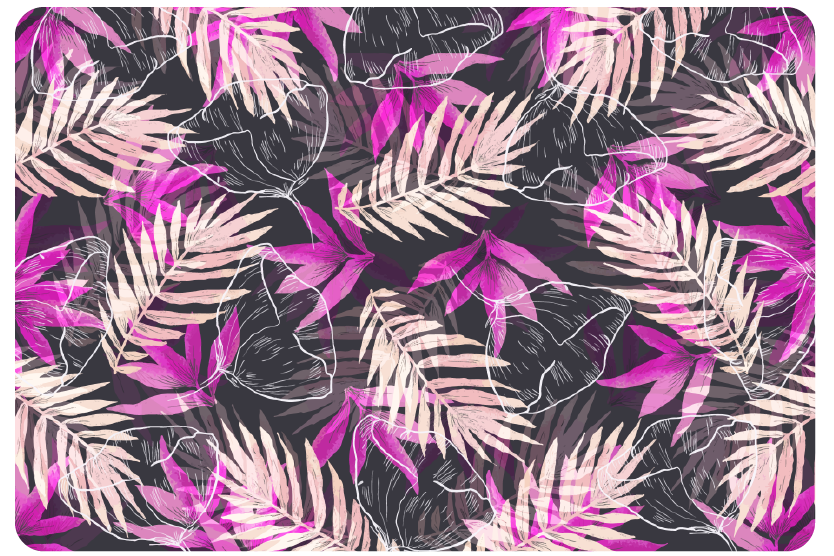 Vinylmatta blommor och växter exotiska blommor - Tenstickers