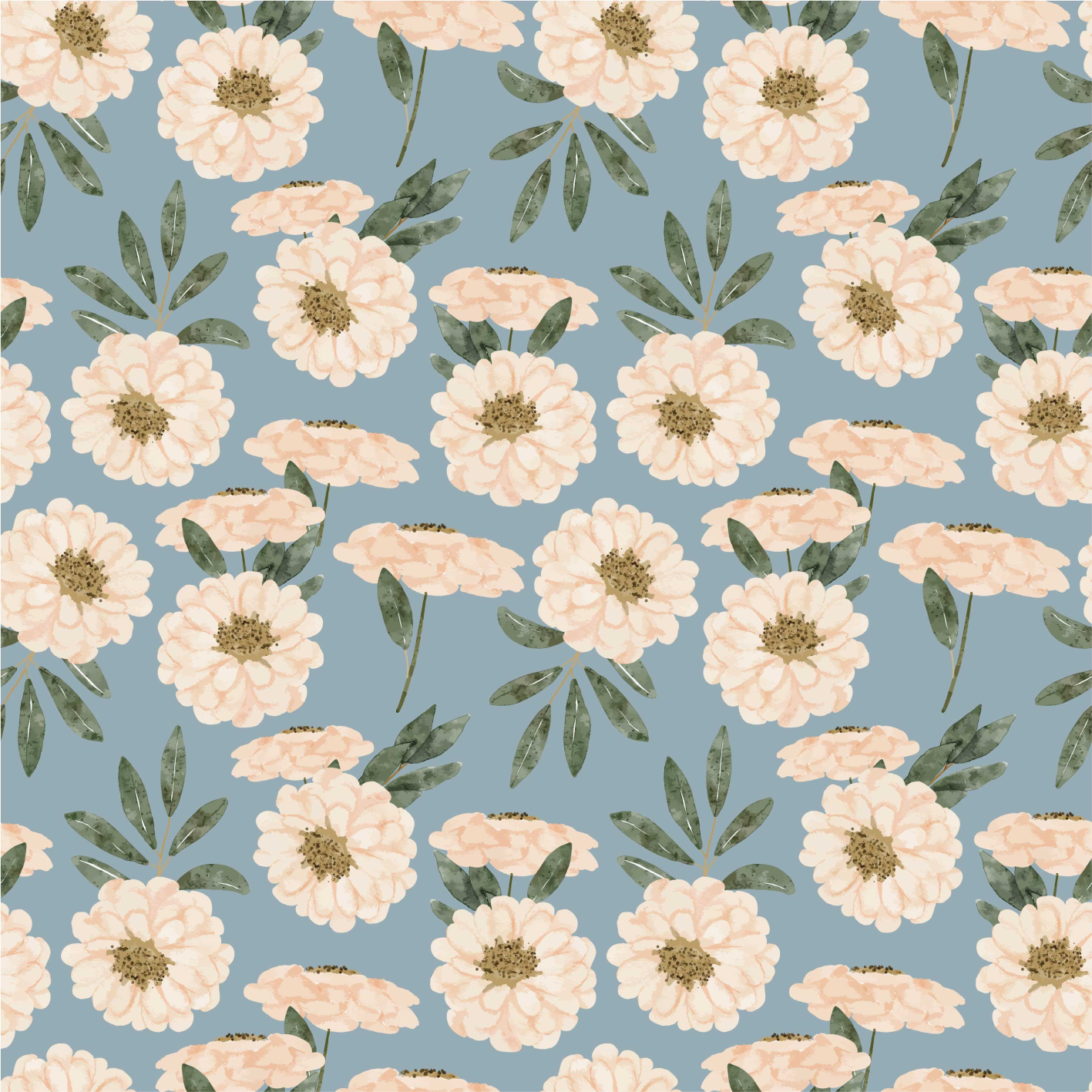 Vinylmatta blommor och växter exotisk färg - Tenstickers