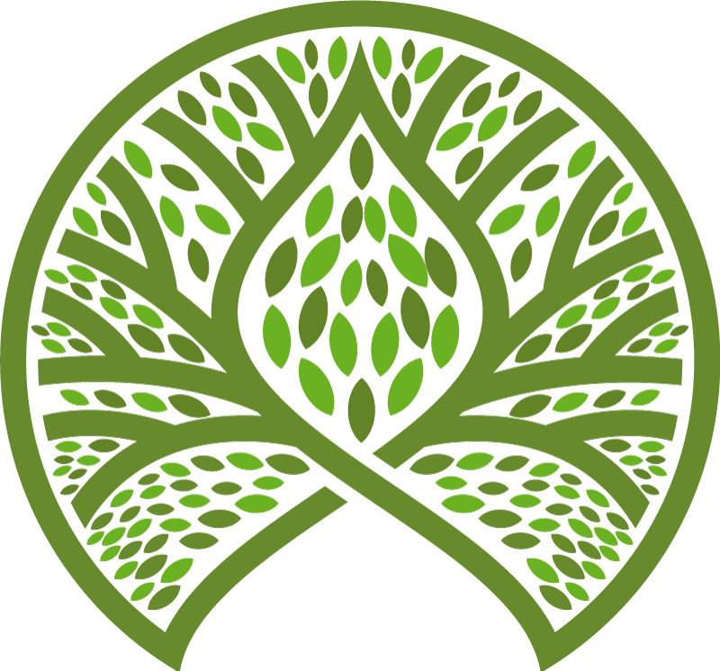 Vinylmatta blommor och växter lövig naturemblem - Tenstickers